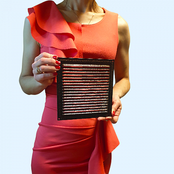 175х175 медь Решётка металлическая без бортика