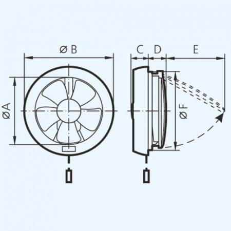 HPS 20 D 240 ЭРА (ERA) Вентилятор оконный обр.клапан тяг.выкл HPS 20 D 240 ЭРА (ERA) Вентилятор оконный обр.клапан тяг.выкл
