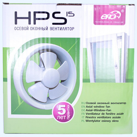 HPS 15 D 178 ЭРА (ERA) Вентилятор оконный обр.клапан тяг.выкл HPS 15 D 178 ЭРА (ERA) Вентилятор оконный обр.клапан тяг.выкл