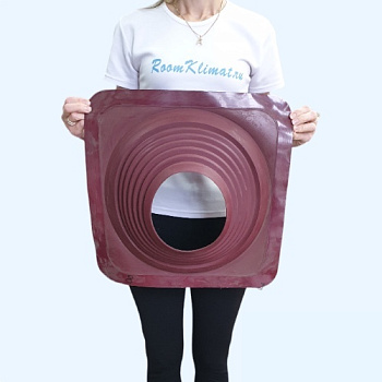 Манжета кровельная прямая из термостойкой EPDMп резины красная №8 (178-330 мм)