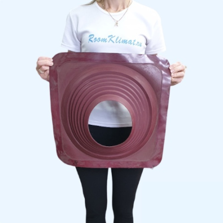 Манжета кровельная прямая из термостойкой EPDMп резины красная №8 (178-330 мм)