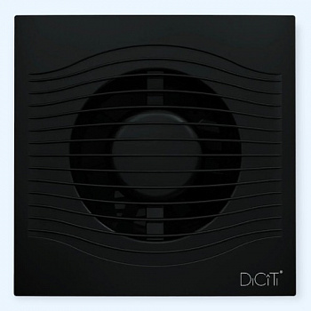 SLIM 4C Matt black DICITI Вентилятор накладной D100 обр.клапан SLIM 4C Matt black DICITI Вентилятор накладной D100 обр.клапан