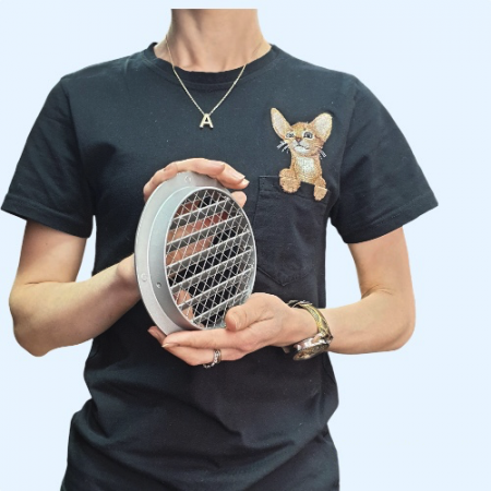 PGC 125 Shuft круглая наружная алюминиевая решетка