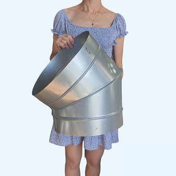 Полуотвод оцинкованный 45гр./315 Ц