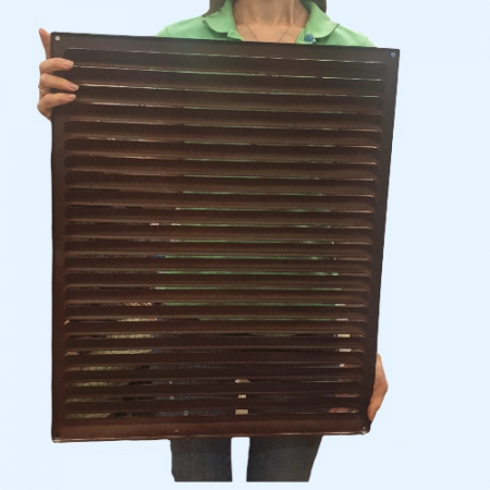 РМ 500х600 коричневая Решётка вентиляционная металлическая