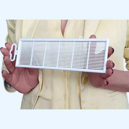 2307ДП ERA  фланец 220х60 переточная 227х67 Решетка вентиляционная ДП пластик