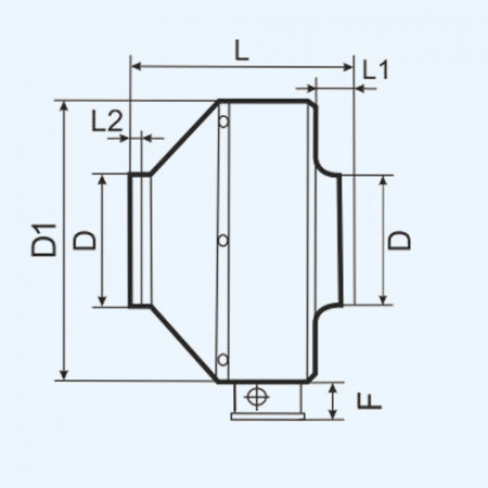 MARS GDF 100 ERA PRO Вентилятор канальный D100 центробежный
