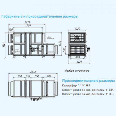 6000 Aqua RR BC Breezart Приточно-вытяжная установка с роторным рекуператором