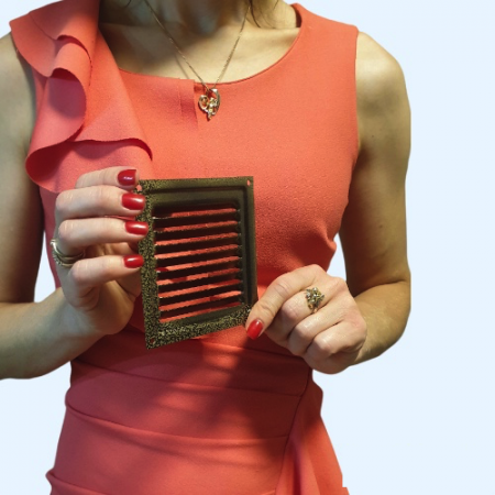 100х100 бронза Решётка металлическая без бортика