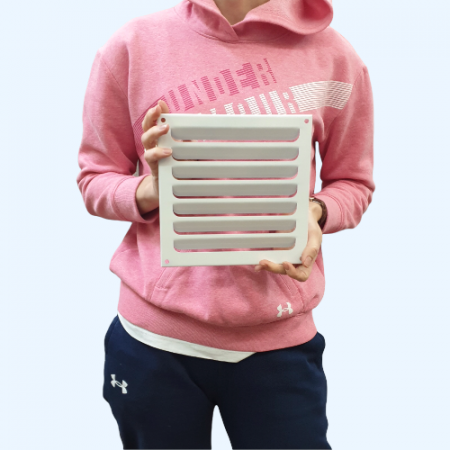 РМ 200х200 белая Решётка вентиляционная металлическая