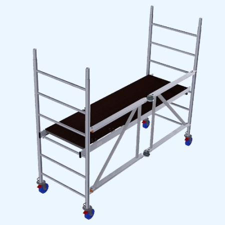 Передвижная алюминиевая складная вышка-тура KRAUSE ProTec (920003)