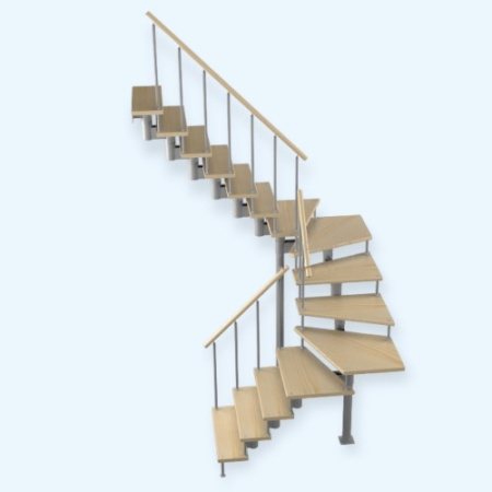 Спринт 180 3/0/6 (h 2700-2850) Лесенка Модульная лестница поворот на 180С