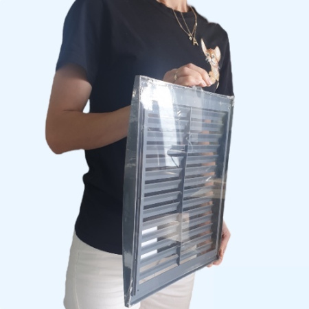 3535РРН Решетка вентиляционная РРН разъемная 350х350 ASA Gray (серый) ERA STREETLINE