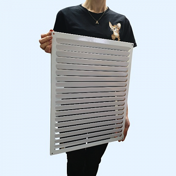 РМ 400х500 белая Решётка вентиляционная металлическая