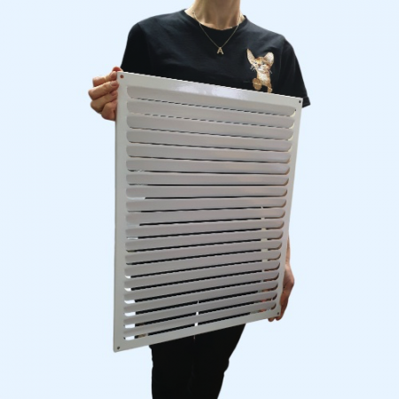 РМ 400х500 белая Решётка вентиляционная металлическая