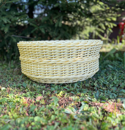 Кашпо цветочная корзина "Василиса" из искусственного ротанга 22 литра