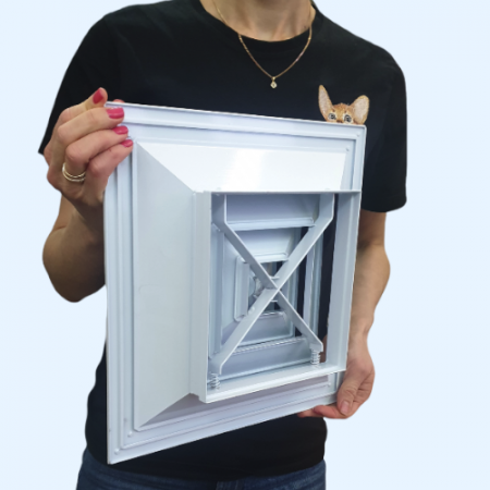 4 CA 300*300 Shuft Потолочная алюминиевая решетка