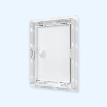 Л1520Р Люк ревизионный ЛР фланец 146х196 ручка 168х218 пластик EVECS