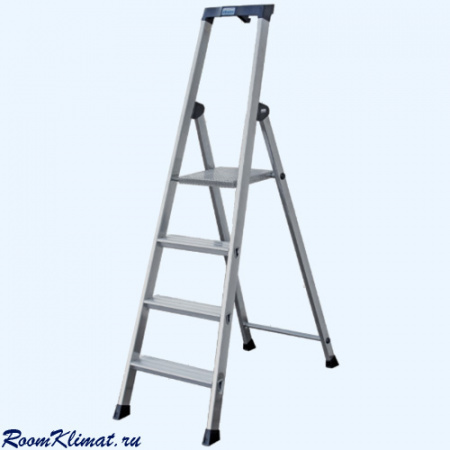 Универсальная алюминиевая стремянка с крюком для ведра Krause Monto Solido 8 ступеней (126672)