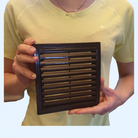 1515РРН Решетка вентиляционная РРН разъемная 150х150 ASA Brown (коричневый) ERA STREETLINE