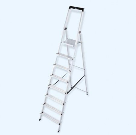 KRAUSE MONTO SOLIDY 8 ступеней (126269) Алюминиевая стремянка с крюком для ведра