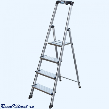 Krause Monto Sepuro 5 ступеней (127235) Универсальная алюминиевая стремянка с крюком для ведра и широкими ступенями