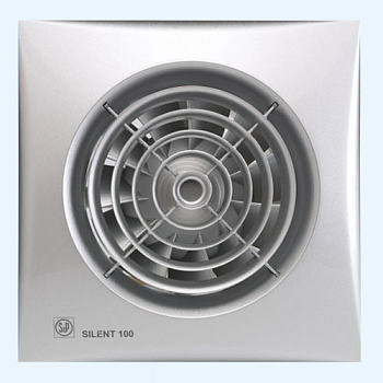 SILENT-100 CZ SILVER Soler&Palau Накладной бытовой вентилятор SILENT-100 CZ SILVER Soler&Palau Накладной бытовой вентилятор