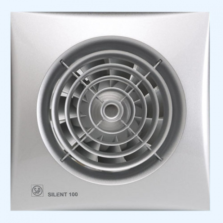 SILENT-100 CZ SILVER Soler&Palau Накладной бытовой вентилятор SILENT-100 CZ SILVER Soler&Palau Накладной бытовой вентилятор
