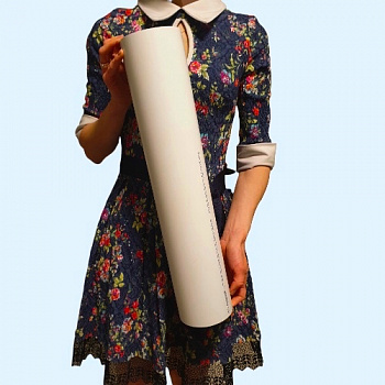 10ВП ERA Воздуховод ВП D100 L0,5м пластик