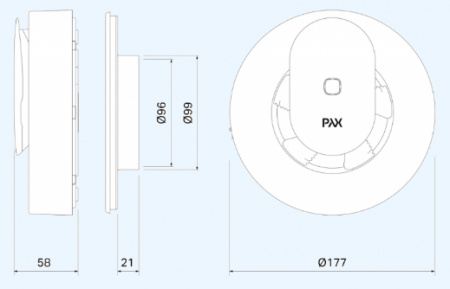 Pax Norte 100 Интеллектуальный вентилятор