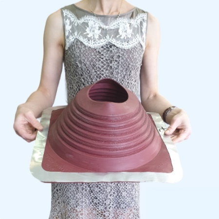 Манжета кровельная прямая красная №7 EPDM (152-280 мм)