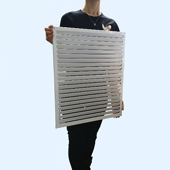 РМ 450х550 белая Решётка вентиляционная металлическая