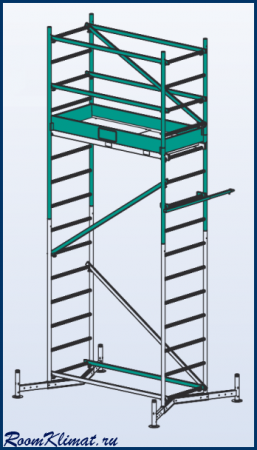 Передвижная вышка-тура KRAUSE ClimTec (710116)+(710130)