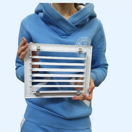 1WA 200*150 Shuft алюминиевая настенная однорядная решетка с регулируемыми жалюзи