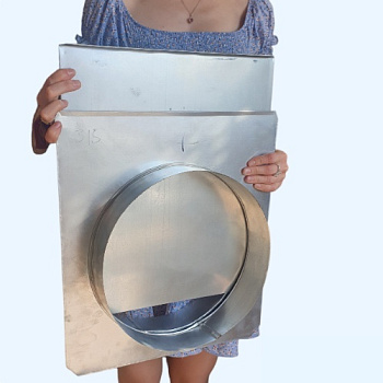 Шибер оцинкованный (задвижка) 315 Ц