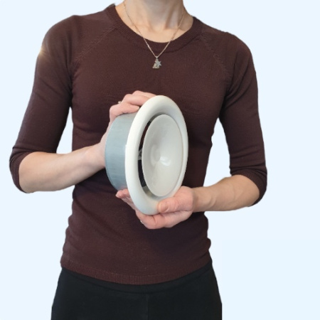 DVS-P (DVS-U) 125 Airone Диффузор-анемостат металлический приточный