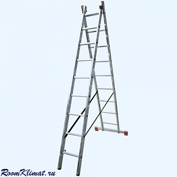 KRAUSE Dubilo 2х12 (129505) Лестница алюминиевая универсальная двухсекционная с перекладинами