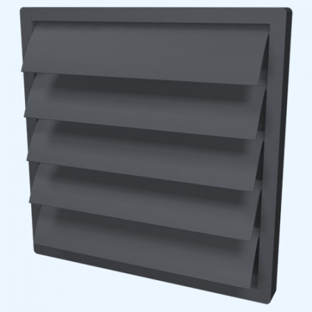 ЭРА (ERA) 2424К20Ф Выход стенной КФ фланец D200 жалюзи 242х242 ASA Gray (серый) ERA STREETLINE