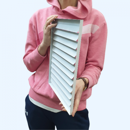 РМ 300х300 белая Решётка вентиляционная металлическая