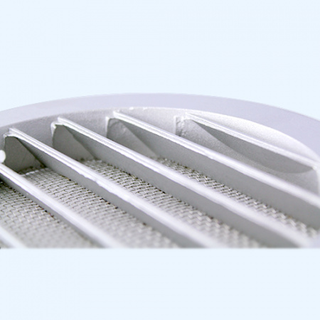 12,5РКМ фланец D125 сетка D150 алюминий ERA STREETLINE Решетка вентиляционная РКМ