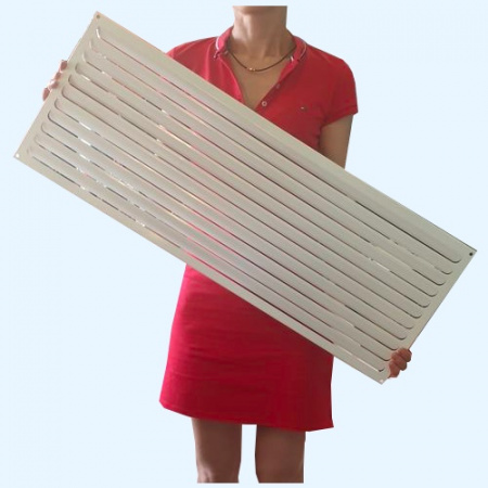 РМ 800х300 белая Решётка вентиляционная металлическая