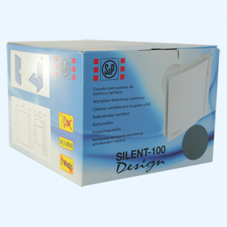 SILENT-100 CRZ SILVER DESIGN Soler&Palau Накладной бытовой вентилятор