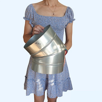 Полуотвод оцинкованный 45гр./200 Ц