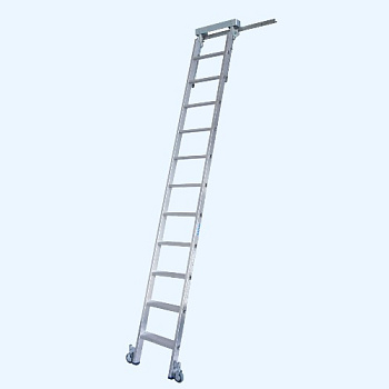 Лестница для стеллажей со ступенями для Т-образных шинных систем Stabilo Krause 11 ступеней (815668) Лестница для стеллажей со ступенями для Т-образных шинных систем Stabilo Krause 11 ступеней (815668)