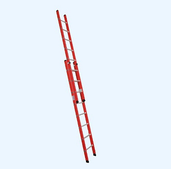 Krause 2х12 (815712) Диэлектрическая двухсекционная приставная лестница Krause 2х12 (815712) Диэлектрическая двухсекционная приставная лестница