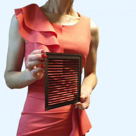 175х175 медь Решётка металлическая без бортика