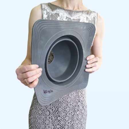 Манжета кровельная комби №4 серая EPDM (75-160 мм)