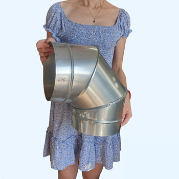 Отвод оцинкованный 90гр./200 Ц