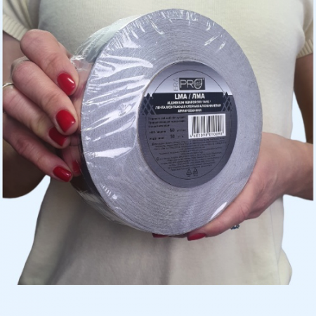 ЛМА Лента монтажная 50мм армированная 120мкм L50м алюминий ERA PRO