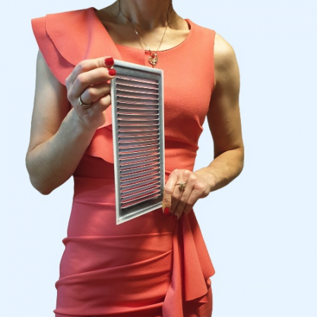 160х230 белая Решётка металлическая без бортика